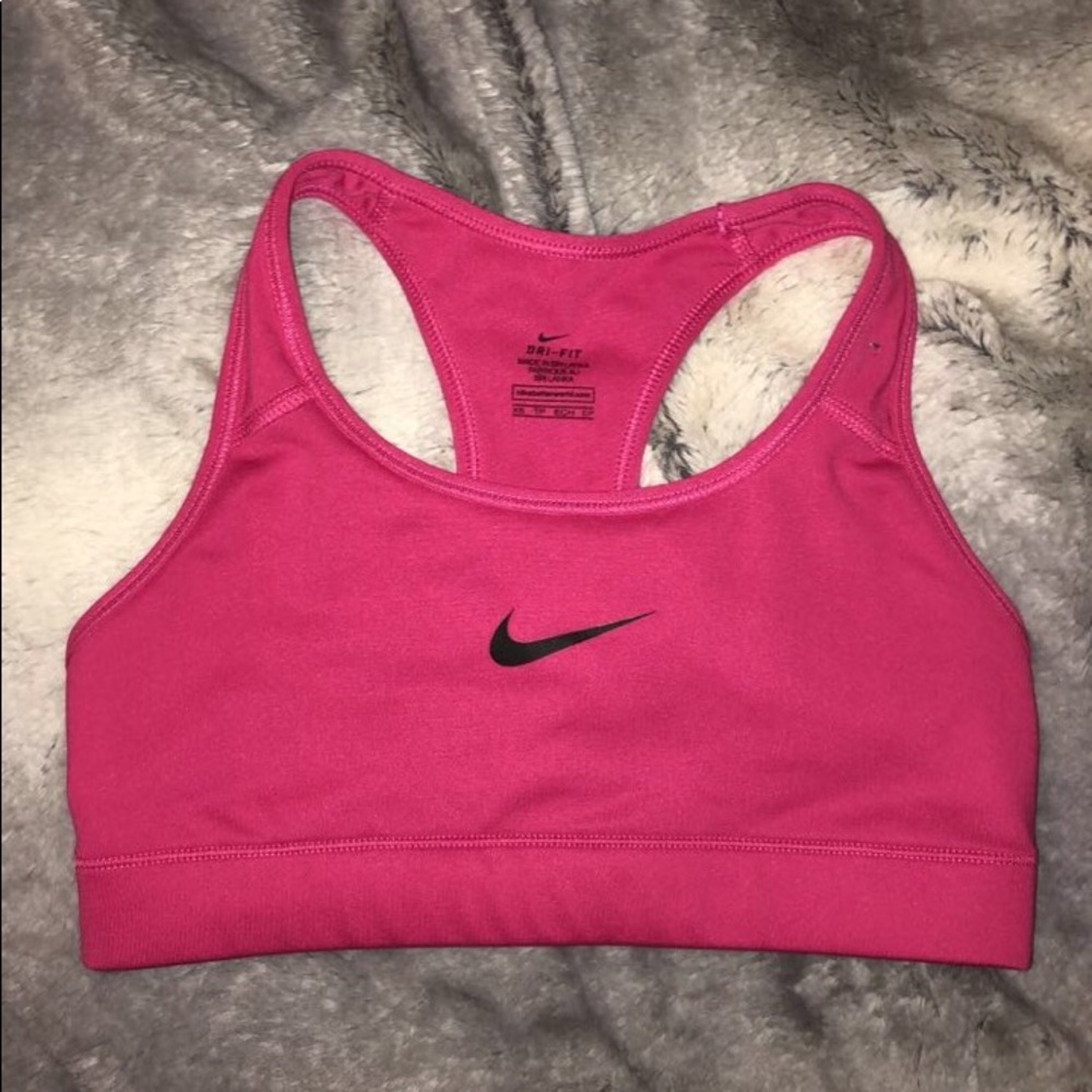Nike pink sports bra